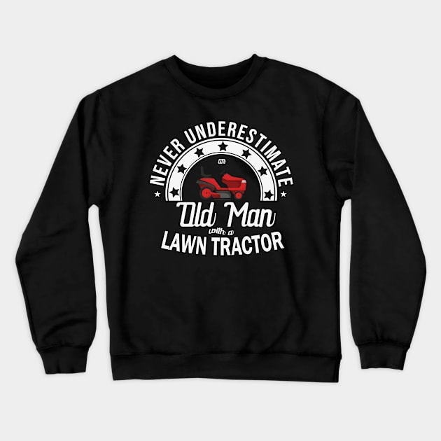 The Lawn Mower Tractor Mowing Crewneck Sweatshirt by Tom´s TeeStore